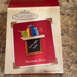 Vintage Hallmark teacher ornament